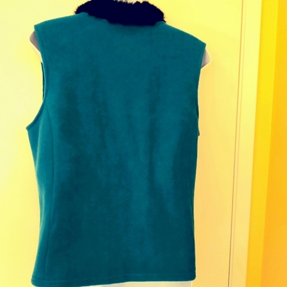 Bob Mackie Wearable Art Fur-Trimmed Jeweled & Embroidered Vest S - Picture 2 of 8